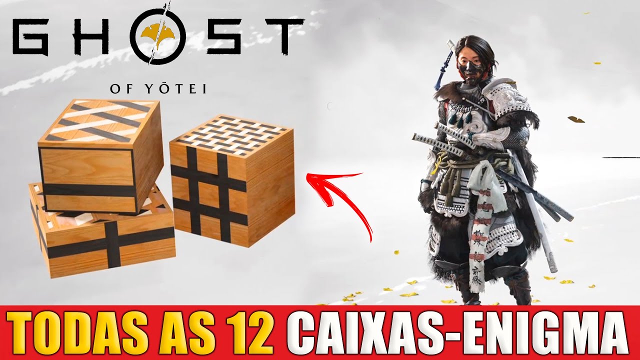 Ghost of Yotei Todas as Caixas Enigma dos Nove Caudas (Troféu Raposa Astuta)