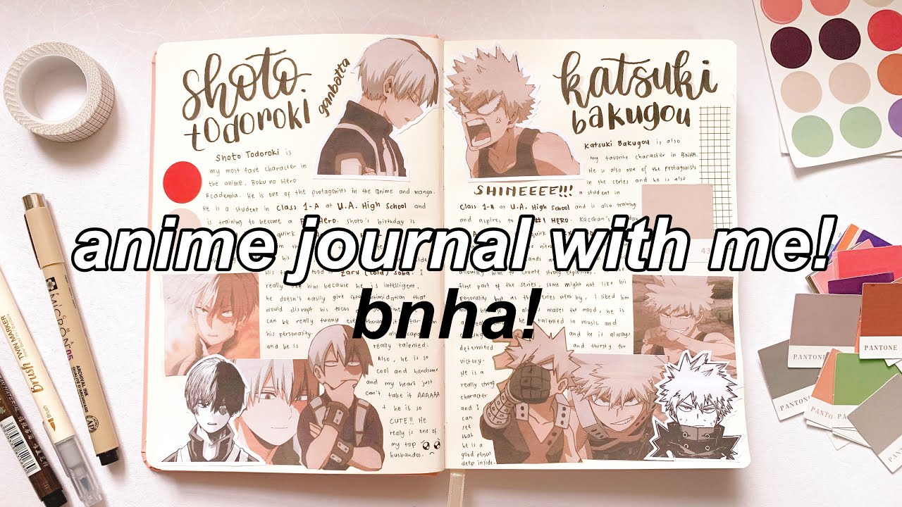 anime journal with me!! ( boku no hero academia ) 💥