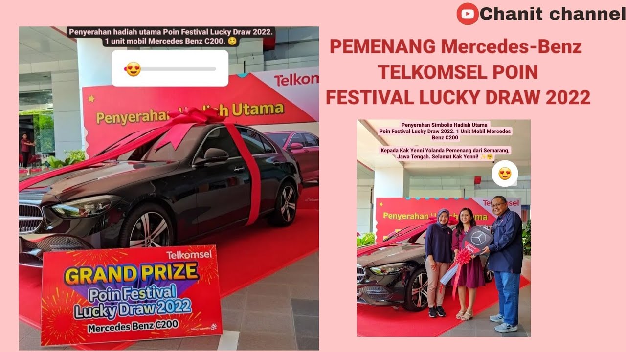PENYERAHAN PEMENANG MOBIL Mercedes-Benz TELKOMSEL FESTIVAL 2022
