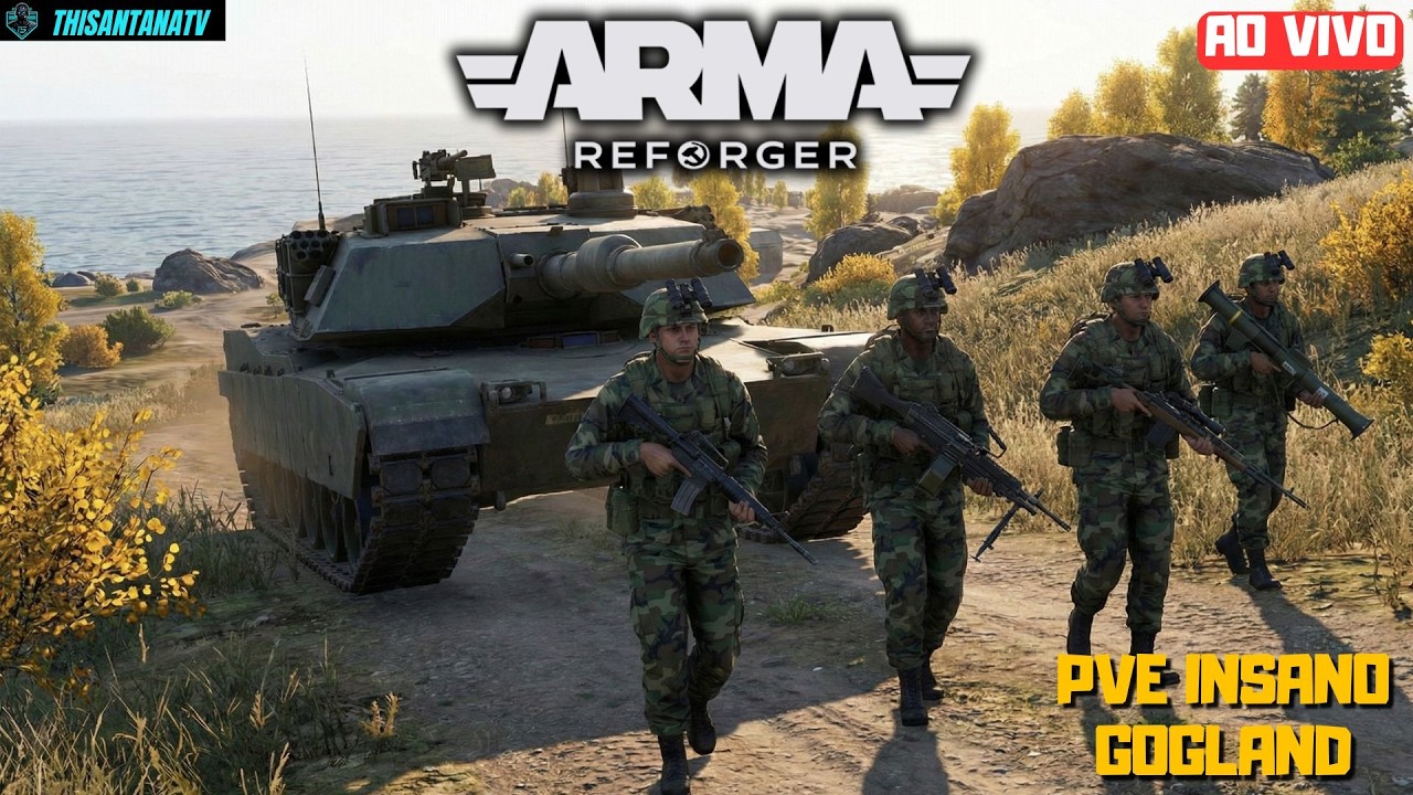 O MELHOR  SIMULADOR DE GUERRRA! ! ! | Arma Reforger | Mapa Gogland PvE |