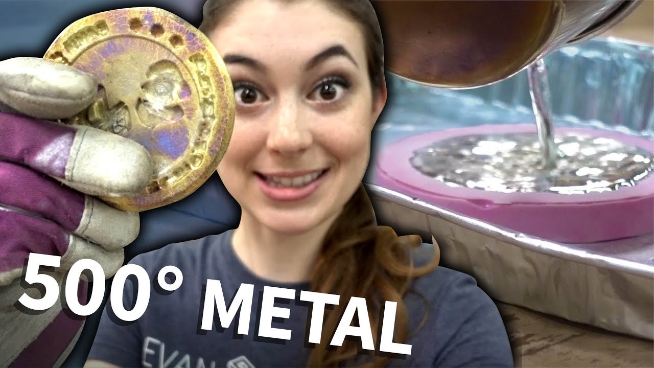 We Cast Molten Metal in Silicone!!