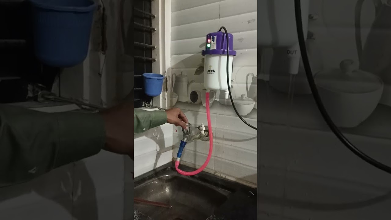 How to fit a Portable geyser | how to use Geyser 