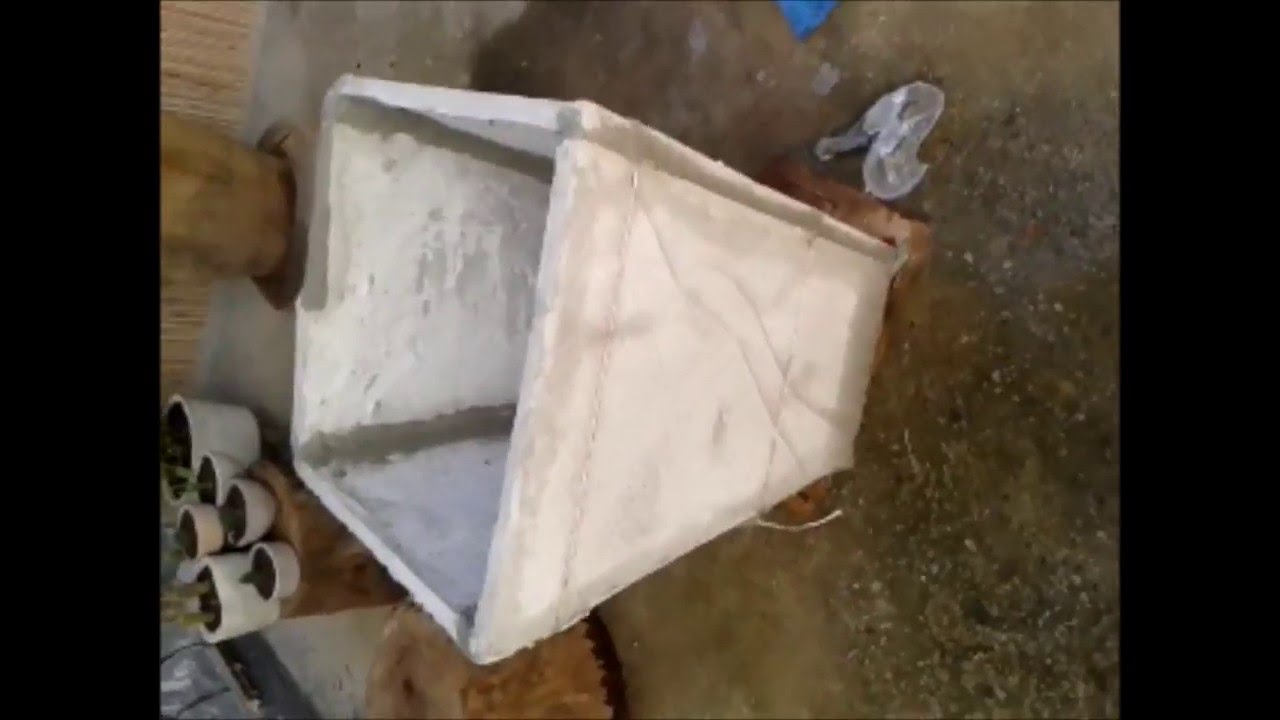 Como Faço Meus Vasos Grandes de Cimento