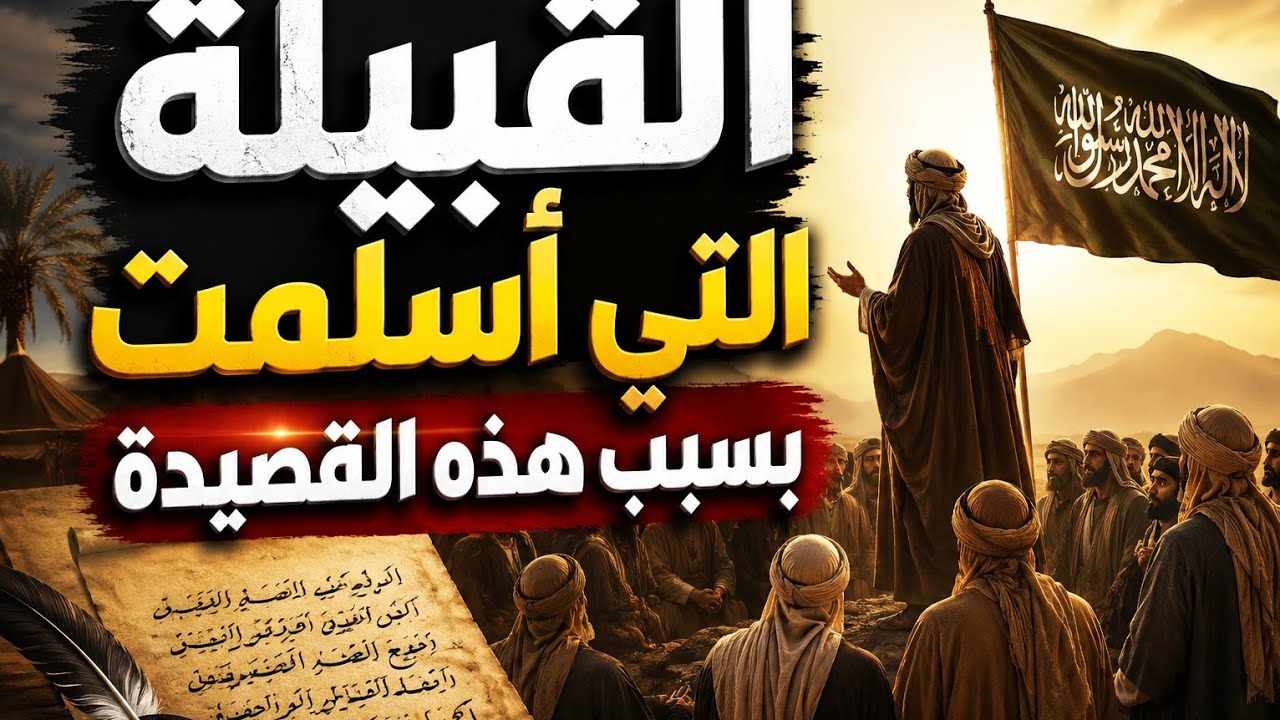 #القبيلة التي أسلمت بسبب هذه القصيدة #قضينا_ من تهامة كل ريب..  #كعب_ بن _مالك _رضي الله عنه@ 