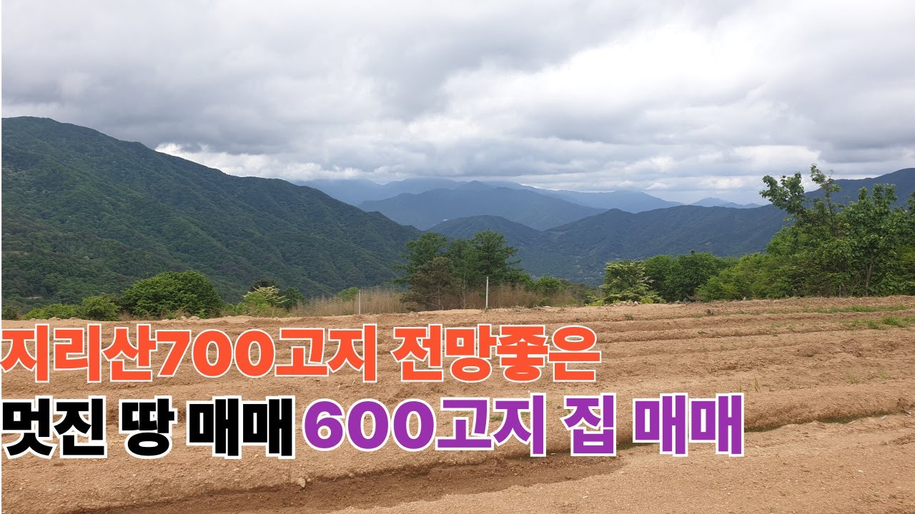 지리산700고지 탁트인 전망좋은 땅,그리고 집매매 #구독 #좋아요 #지리산 #귀촌