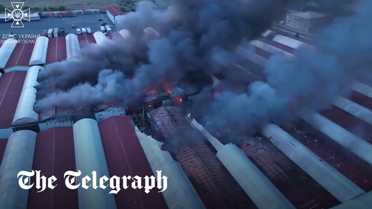 Odesa grain terminal hit in Russian attack