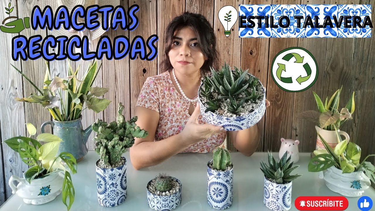 MACETAS RECICLADAS ESTILO TALAVERA / DECORANDO LATAS CON SERVILLETAS / DIY DECOUPAGE EN LATAS 2023