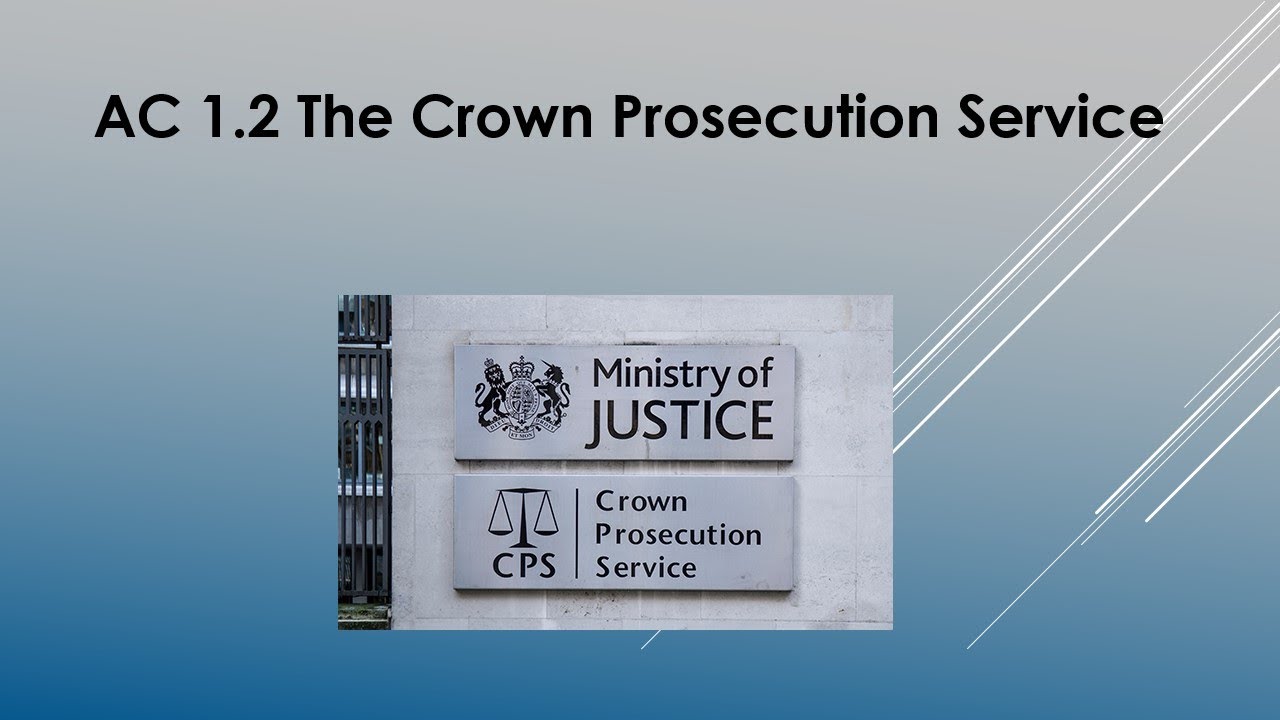 UNIT 4 AC 1.2 & 3.1 The Crown Prosecution Service