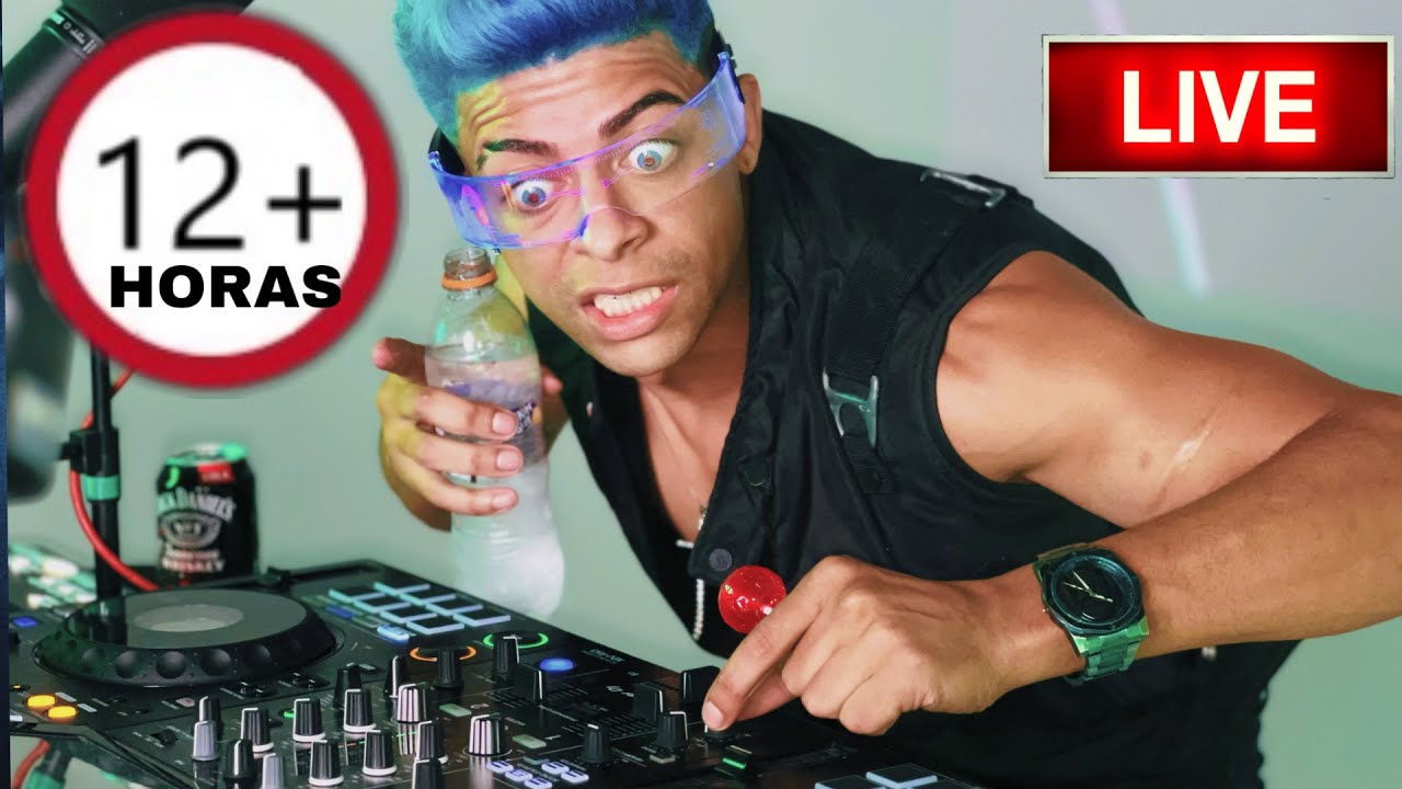 👽TOCANDO ELETRONICA POR 12 HORAS 😨 AO VIVO