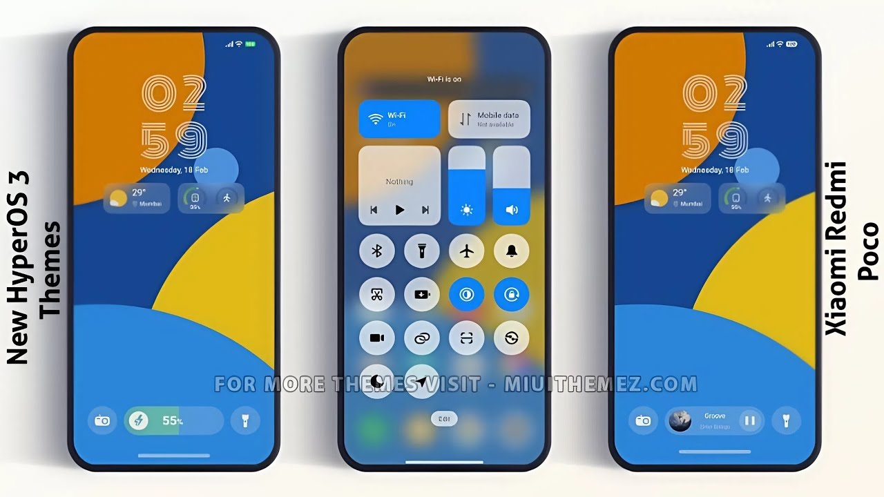 3 New HyperOS 2   control centre Themes for Xiaomi,Redmi,Poco | 3 Best HyperOS 2 Themes