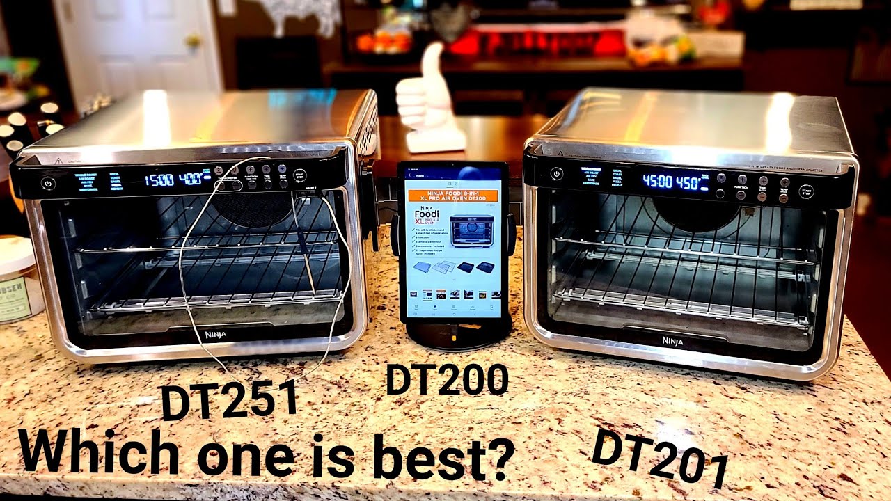 Ninja Foodi SMART XL OVEN w TEMP PROBE Pro AIR FRYER Countertop OVEN Which is Best DT251 DT200 DT201