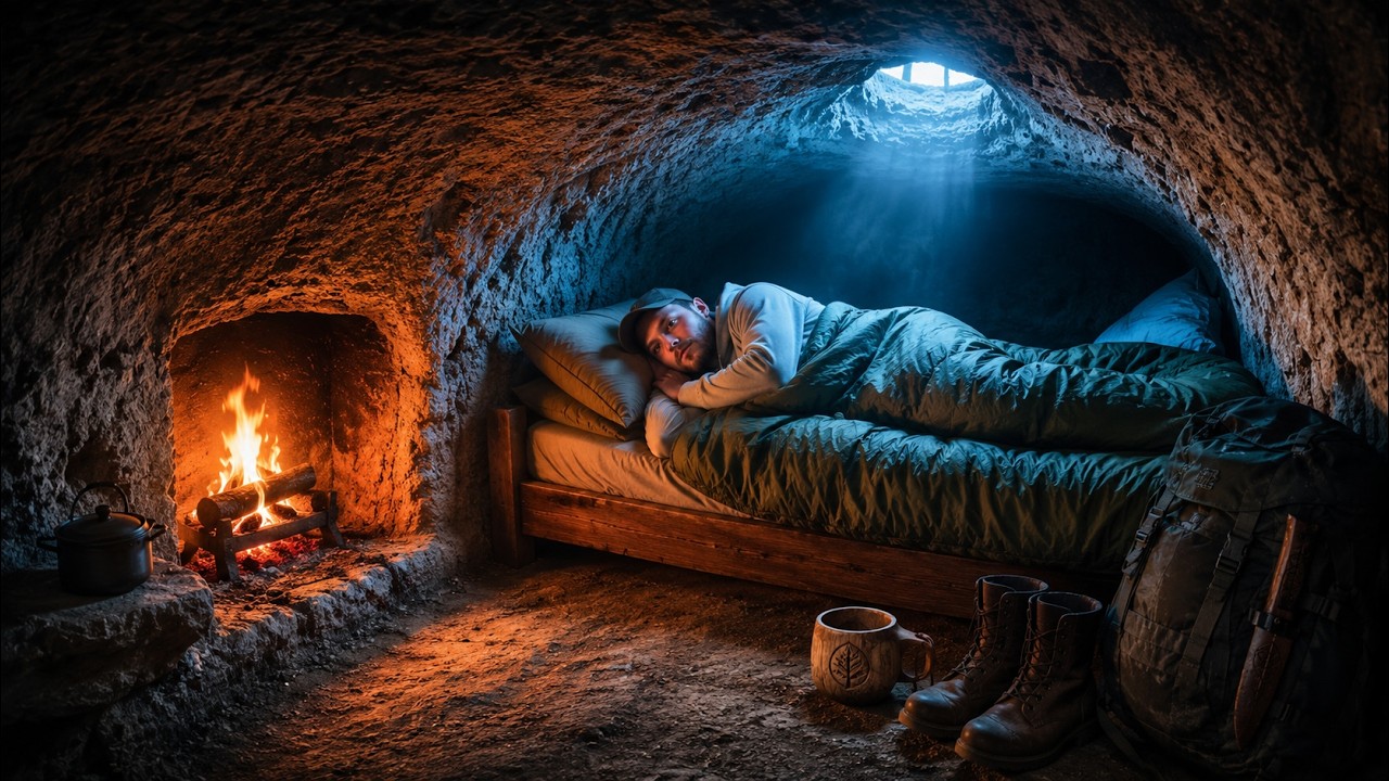 Survival Shelter Building! Warm And Cozy Survival Shelter. Secret Place To Hide. Bushcraft.