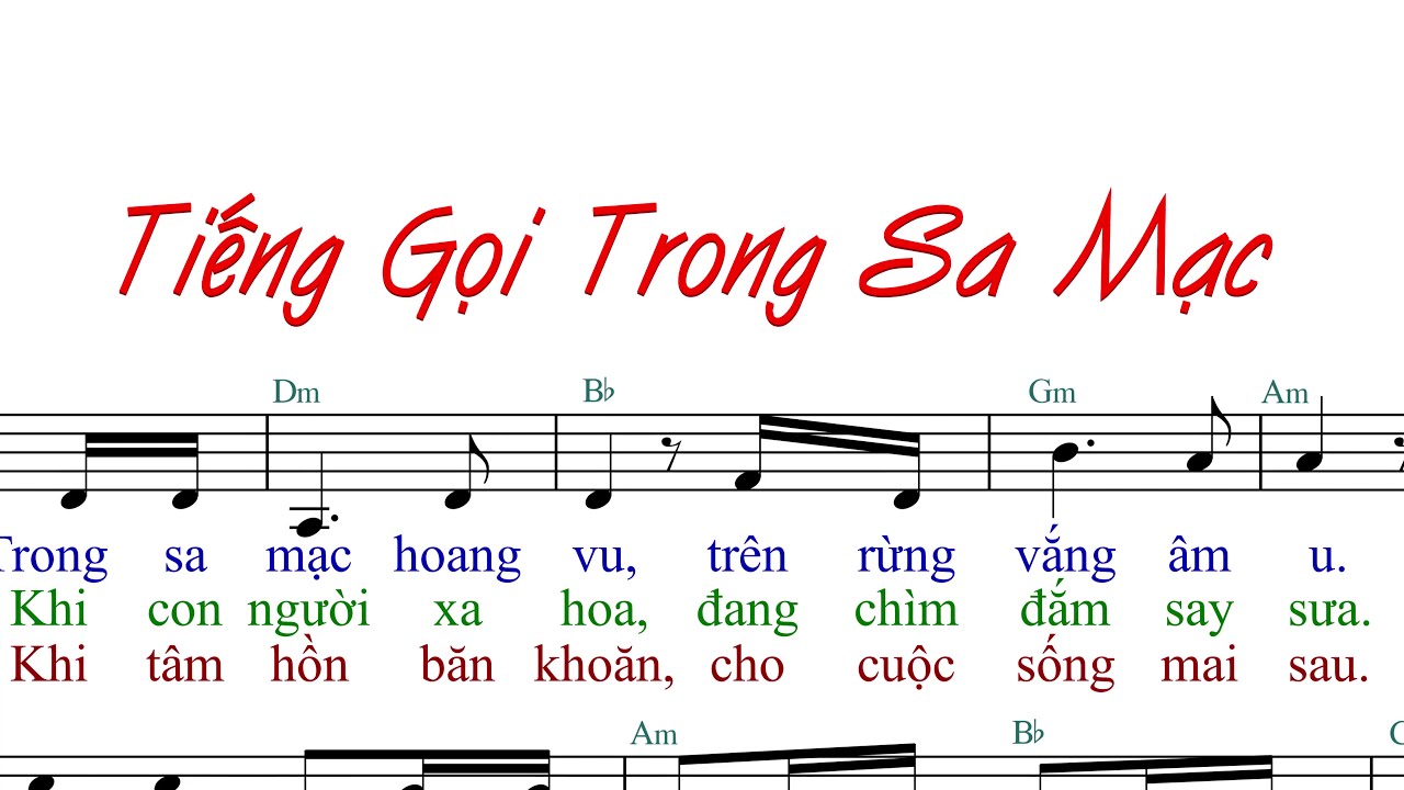 Tiếng gọi trong sa mạc (tập hát) -Xuân Thảo-  Anna Sao Mai