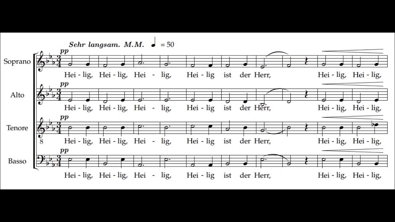 Schubert, Zum Sanctus