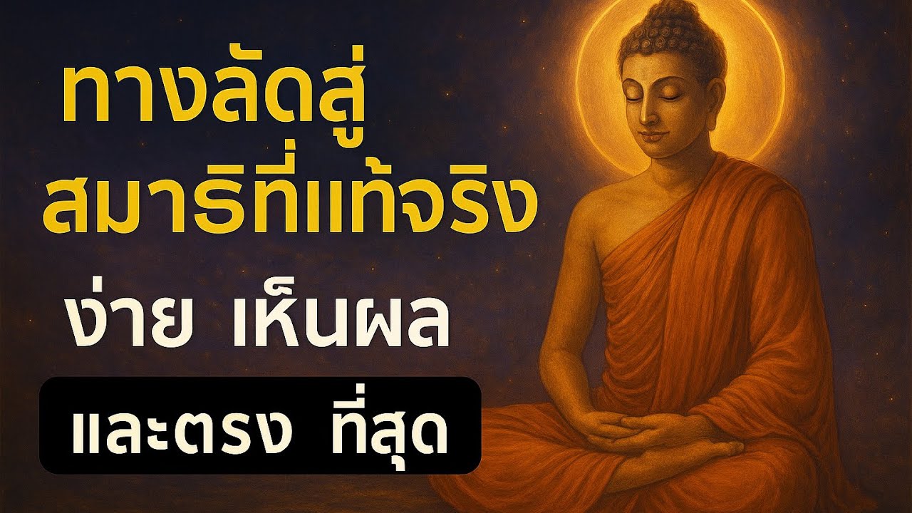 ทางลัดสู่สมาธิที่แท้จริง…ง่าย เห็นผล และตรงที่สุด