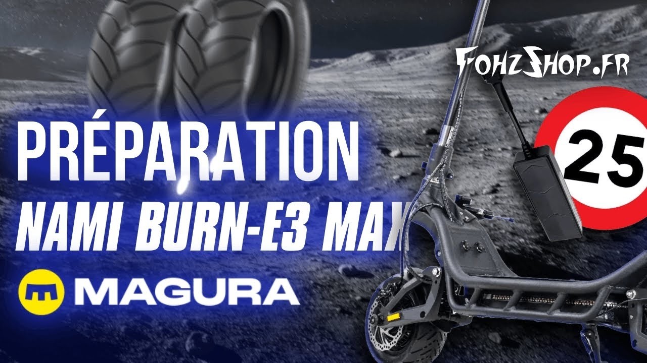 UNBOXING & PRÉPARATION D'UNE NAMI BURN E3 MAX (FREINS MAGURA, PNEUS, TRACKER GPS & KIT DE BRIDE)