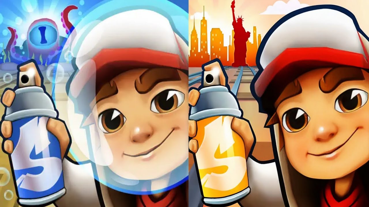 Subway Surfers : Underwater World 2024 🆚 New York Thanksgiving 2025 Maps Comparison 