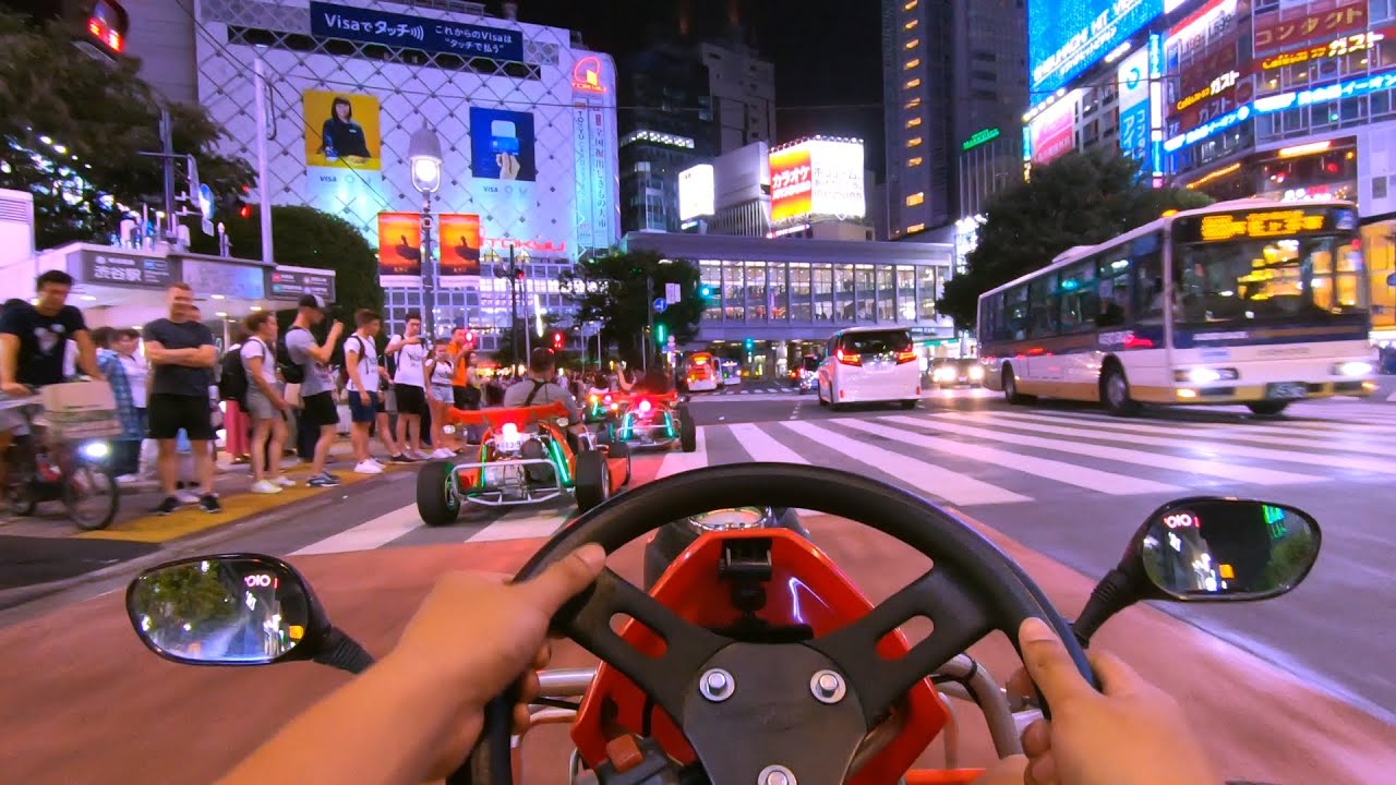 Go-Kart Tokyo Japan - 3 hour Tokyo Bay Route Night Run | Go Pro Hero 7 Black POV
