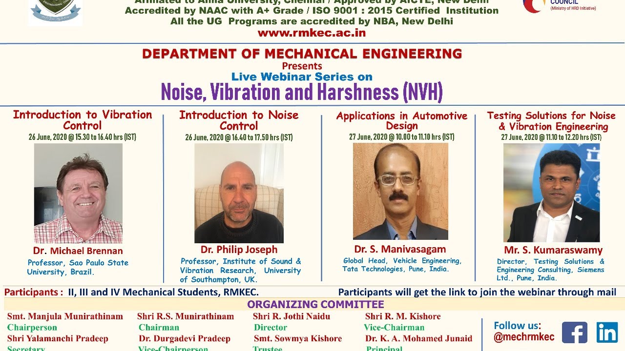Noise, Vibration and Harshness (NVH) Webinar Series