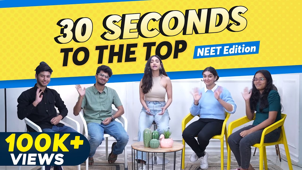 NEET Toppers Play 30 Seconds to the Top 🤝| Ft. Jahnavi & Akanksha vs Mrinal & Haziq 🎯🎯