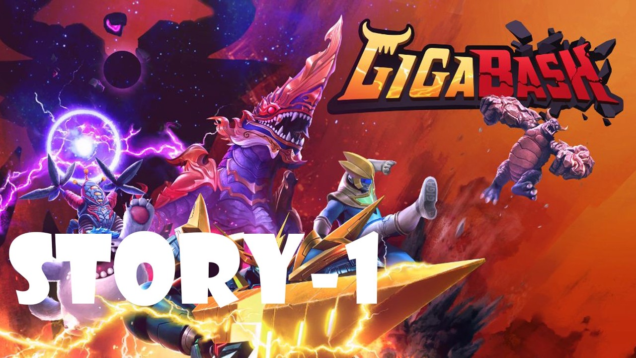 GAME BUATAN MALAYSIA!! Gigabash NINTENDO SWITCH Story-1 gameplay