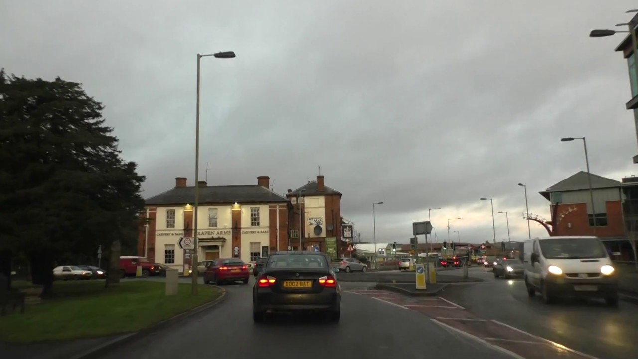 Driving On The A49 From Woofferton To Shrewsbury, Shropshire, England 20th December 2017