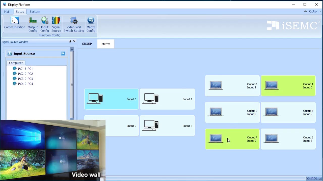Matrix Demo | iSEMC Video Wall Solution