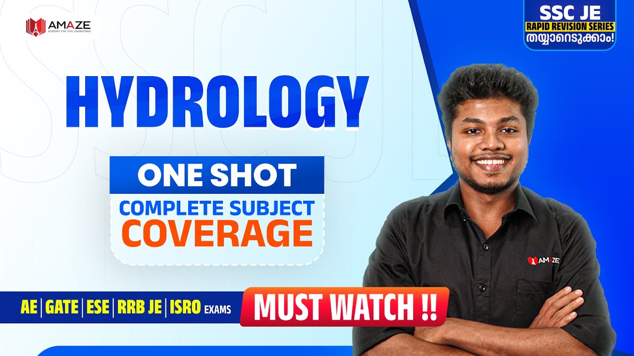 Day 28 | HYDROLOGY | SSC JE Rapid Revision Series🔥 | SSC JE