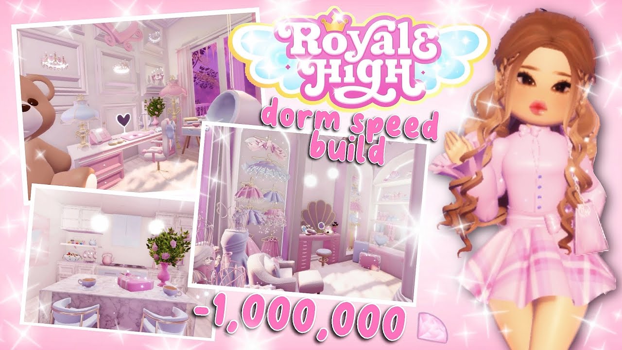 My Million Dollar Dorm Room | Roblox Royale High Speed Build