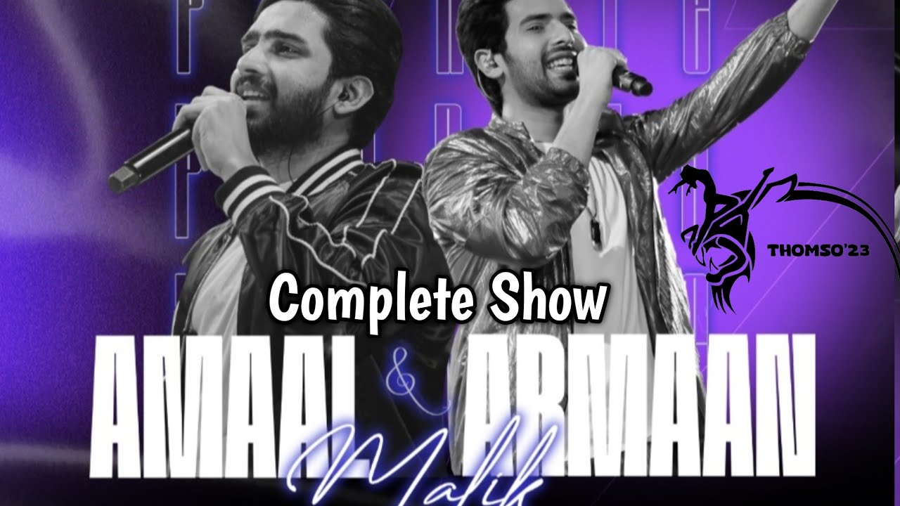 Arman Malik Thomso 2023 IIT Roorkee । Amaal Arman Malik Live Performance IIT Roorkee Thomso 23 ।