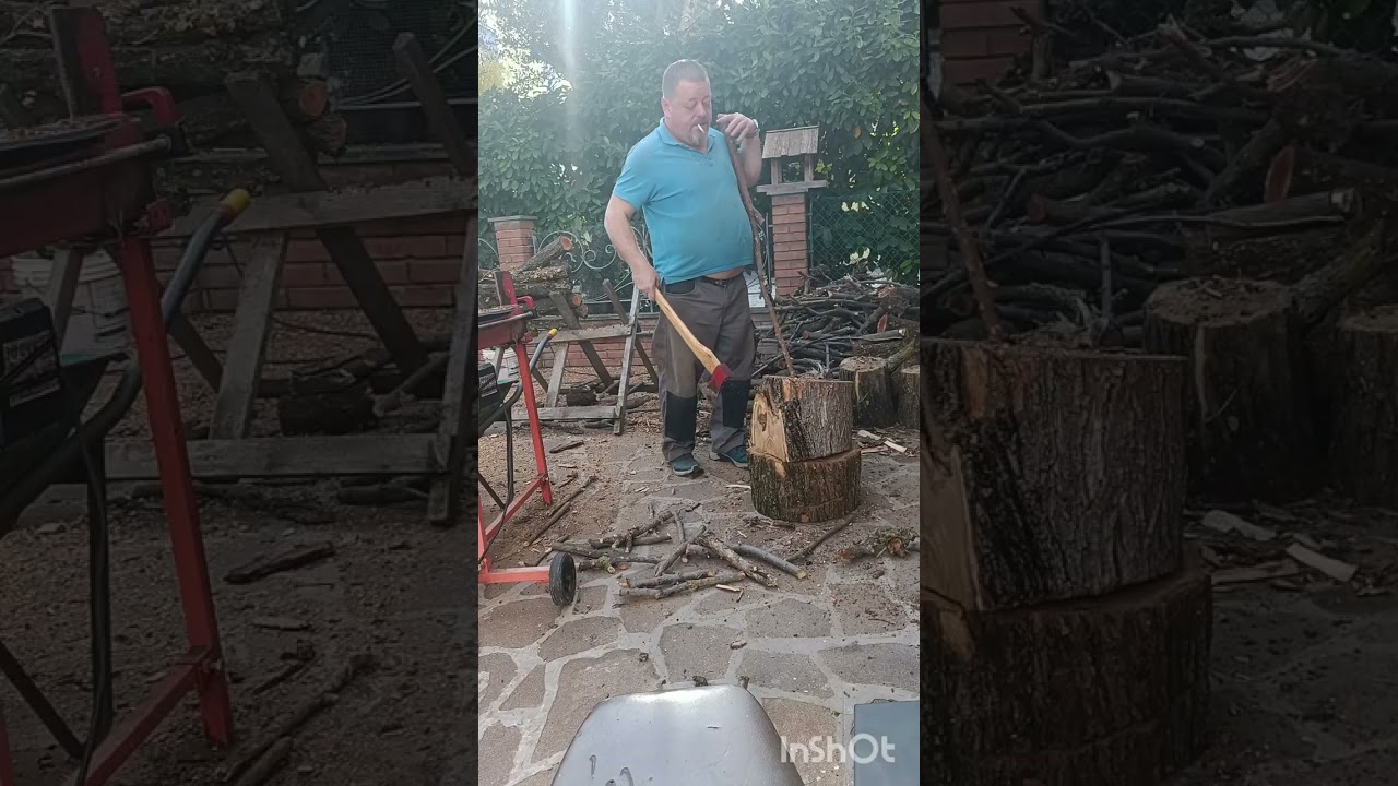 Preparo la legna per l'inverno 
