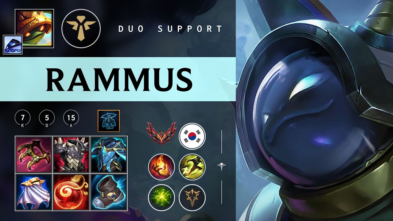 Rammus Support vs Thresh - KR Grandmaster Patch 26.04