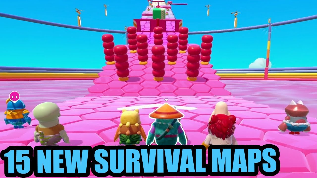 15 NEW SURVIVAL SHUFFLE Fall Guys Creative Maps