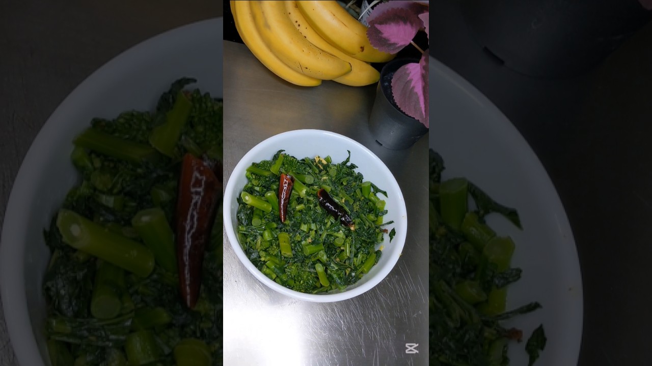 Quick Rapini Recipe #vegetrian #food #quick #healthy#PraRijHomeKitchen#recipe #rapini