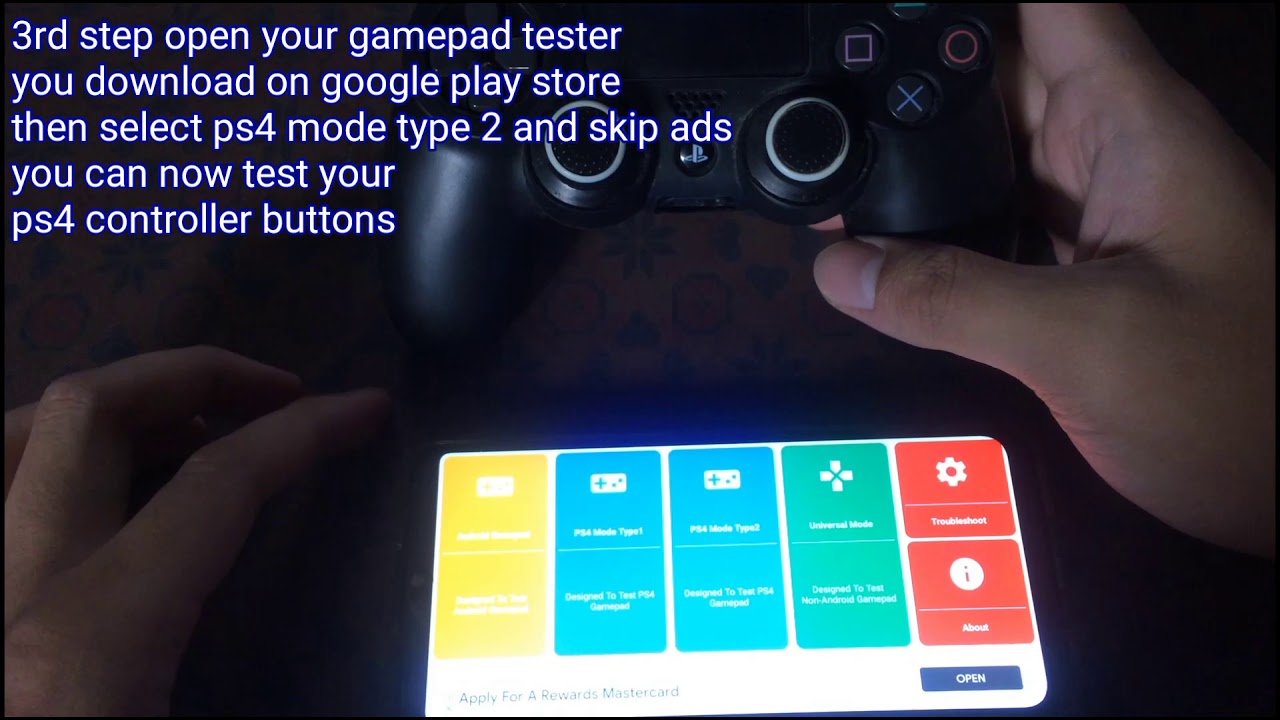HOW TO TEST YOUR PS4 CONTROLLER USING ANDROID PHONE IF WORKING OR NOT