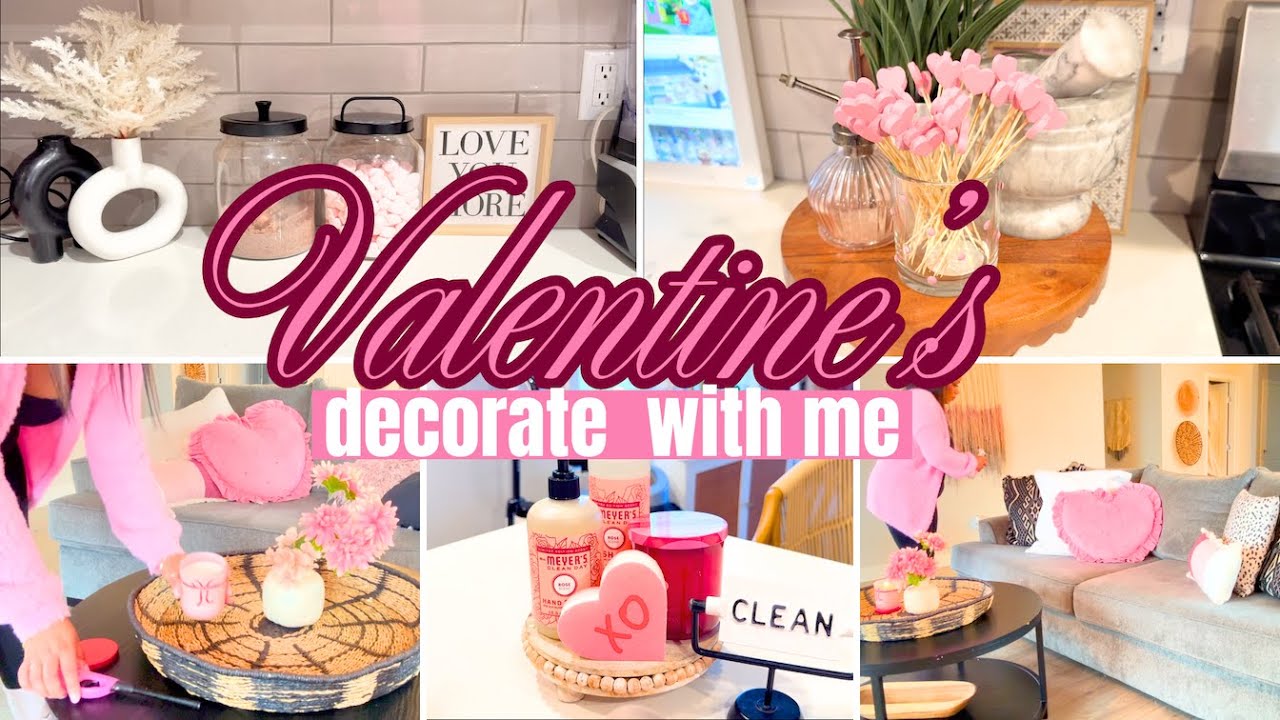 VALENTINES DECORATE WITH ME | VDAY DECOR 2026 | LIVING ROOM, KITCHEN AND BATHROOM VALENTINES | CRISS