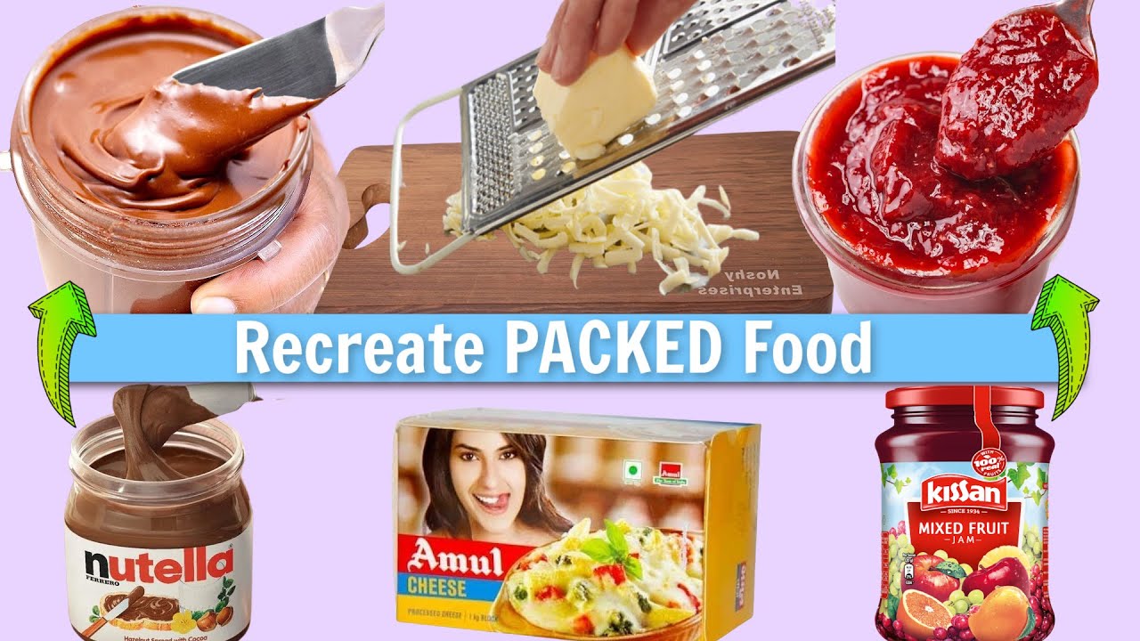Re-Creating Packed Food at Home |  Nutella Jam and Cheese | CookWithNisha