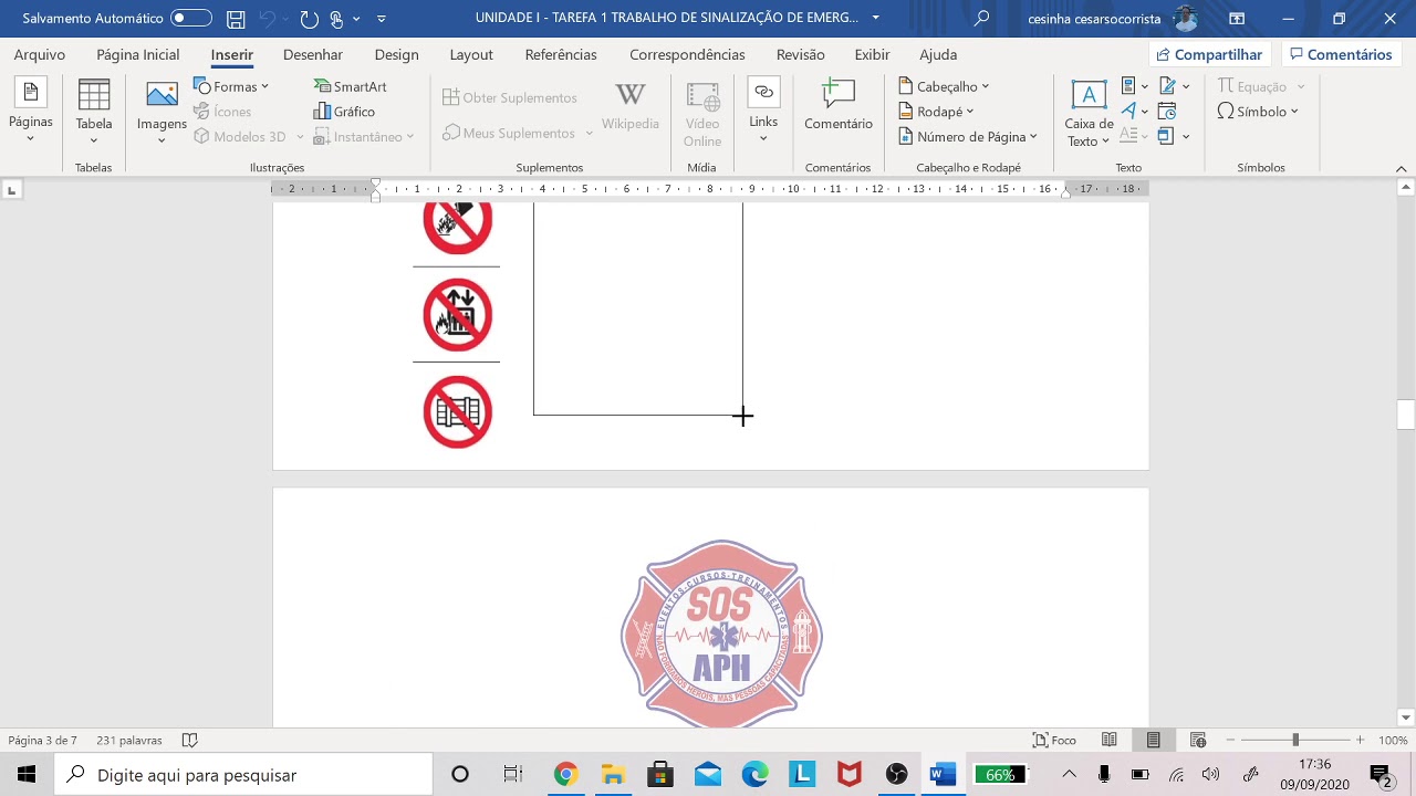 Tutorial para tarefa de sinalização