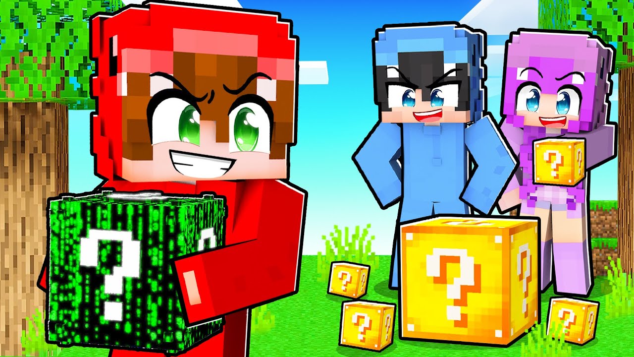 Hice Trampas con LUCKY BLOCK HACKER en Minecraft!