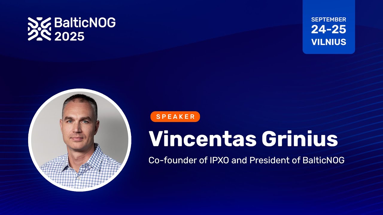 BalticNOG - Opening Speech - Vincentas Grinius