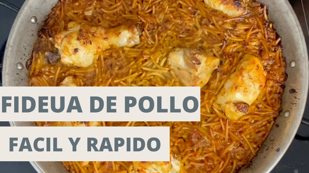 RECETA de FIDEUA de POLLO 🥘| LOW COST 😱| FACIL Y RAPIDA
