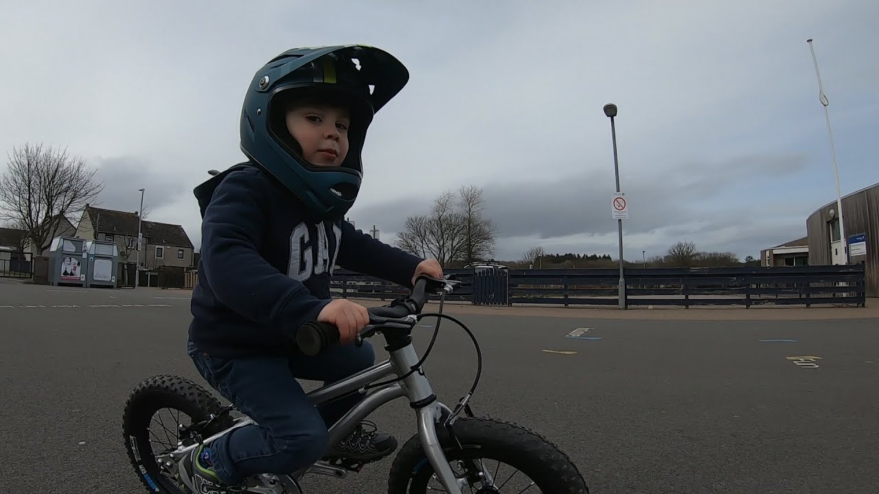 Arran 3 on his Early Rider Seeker 14