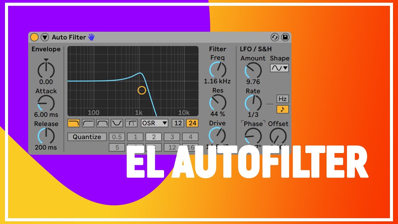 El EFECTO mas fuerte 💪 El AUTOFILTER de Ableton Live. Efectos de Audio en Ableton