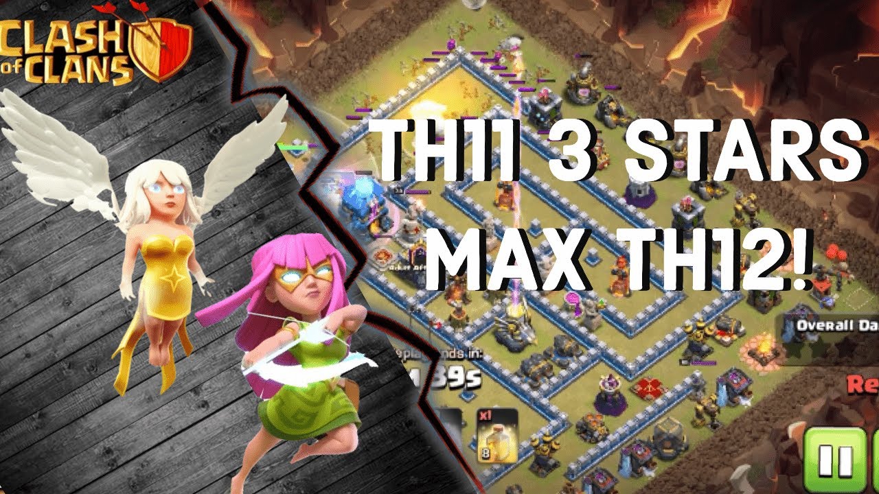 Amazing TH11 vs Max TH12 3 Star Attack Strategy Using Super Archers | Clash of Clans