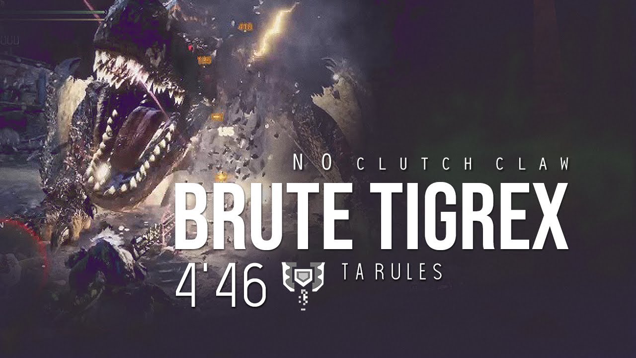 MHWI | Brute Tigrex TA / NO Claw (Charge Blade) 4'46 【ティガレックス亜種 | チャージアックス】