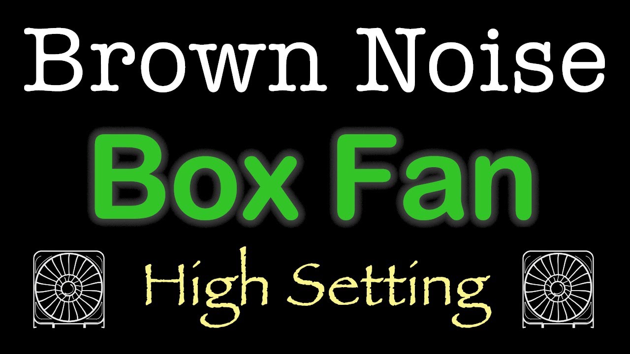 Best BOX FAN NOISE on High Setting for Sleep