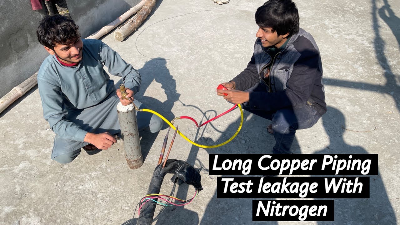 AC Long Underground Copper Piping Leakage Test With Nitrogen Pressure Best Way