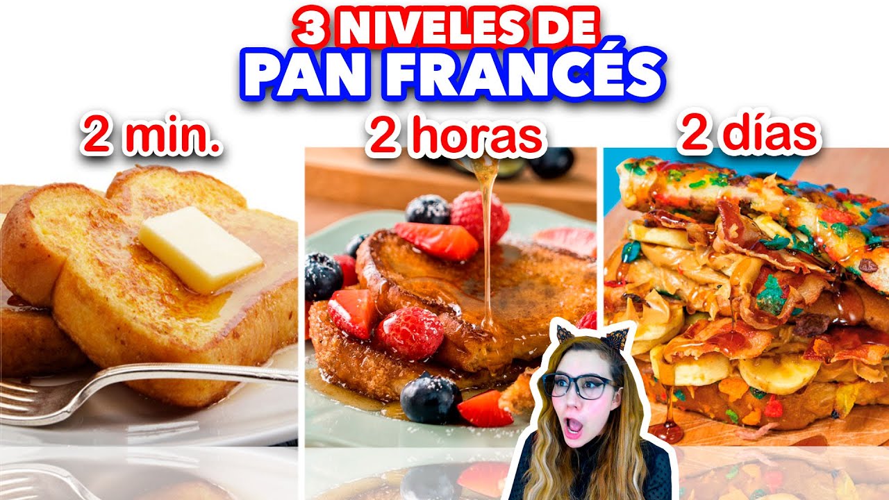 3 niveles de PAN FRANCÉS. / 2 min vs 2 horas vs 2 DÍAS