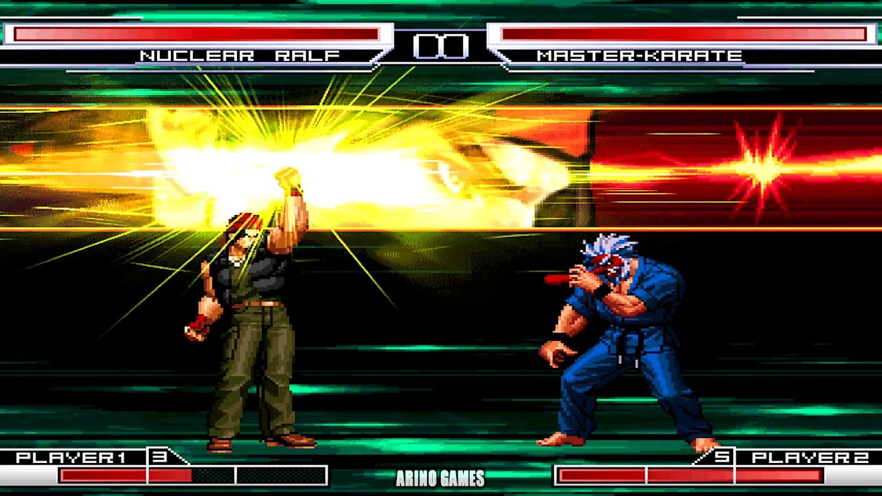 NUCLEAR RALF VS MR. KARATE! THE MOST INTENSE COMBAT OF ALL TIME! KOF ARINO GAMES!