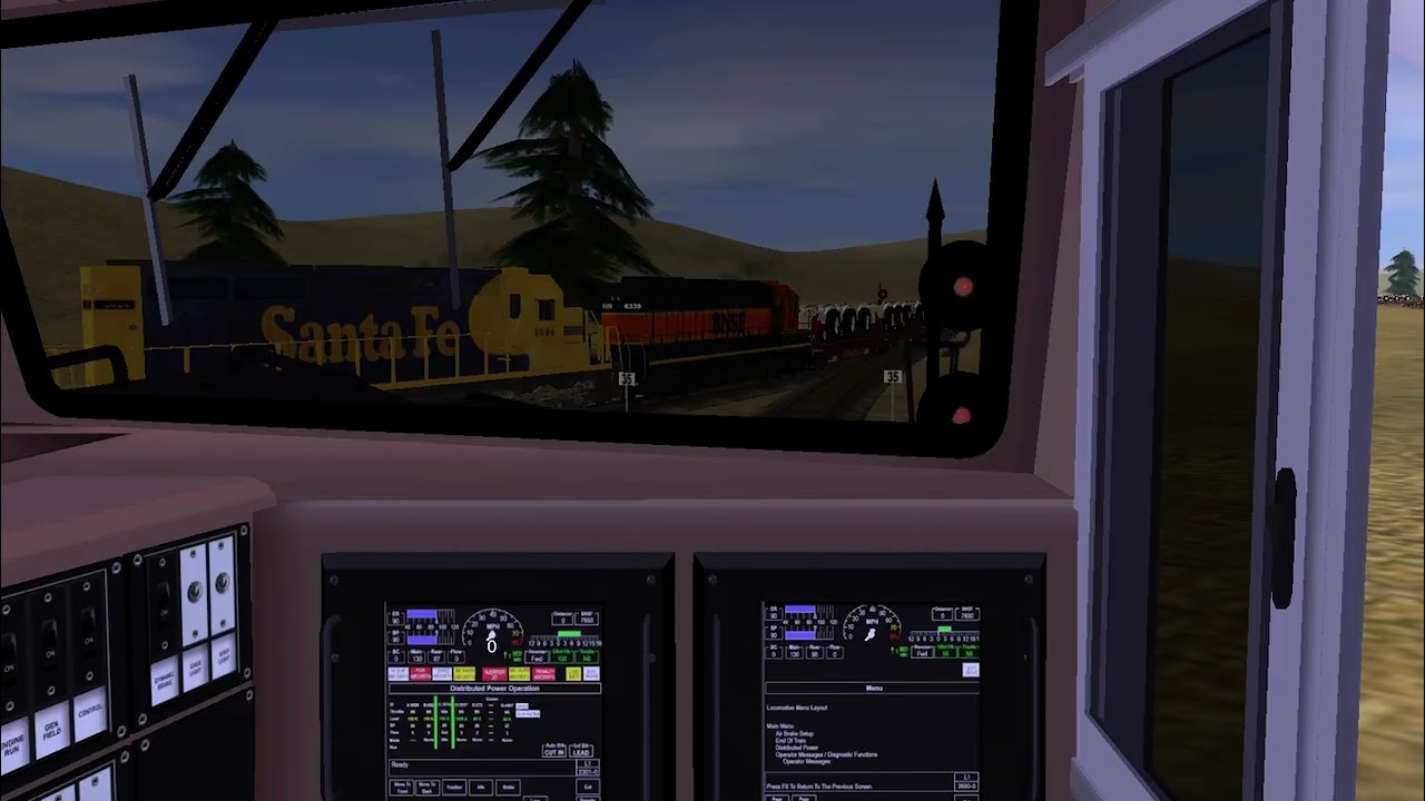 BNSF H1 C44-9W meets the ATSF SD40-2